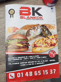 Blankok Burger à Le Blanc-Mesnil menu