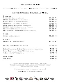 Carte du Chez Léon Huîtres et Coquillages Livraison Plateaux/Vente à emporter à Lyon