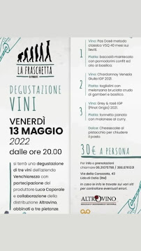 Restaurant de fruits de mer La Fraschetta à Ostia (le menu)