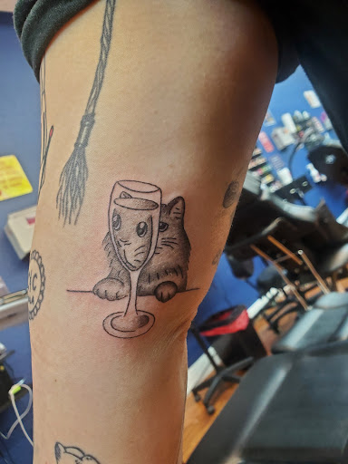 Explore bourbon tattoo ideas, creative tattoo ideas in Cocoa, available at Rorschach Tattoo Shop and Piercing Studio