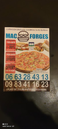 Mac Forge à Forges-les-Bains menu