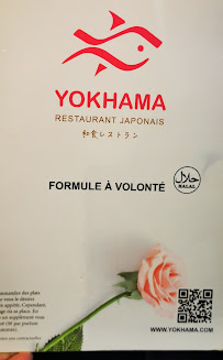 Restaurant japonais Yokhama sushi japonais à volonté à Paris - menu / carte
