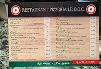 Menu / carte de Restaurant Pizzeria Le D.O.C. à Val de Briey