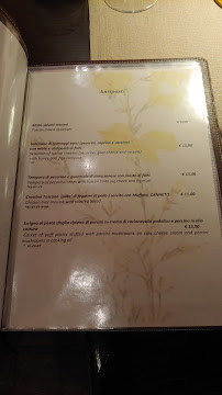 Restaurant Trattoria Le Ginestre da Mimmo à Radicofani (le menu)