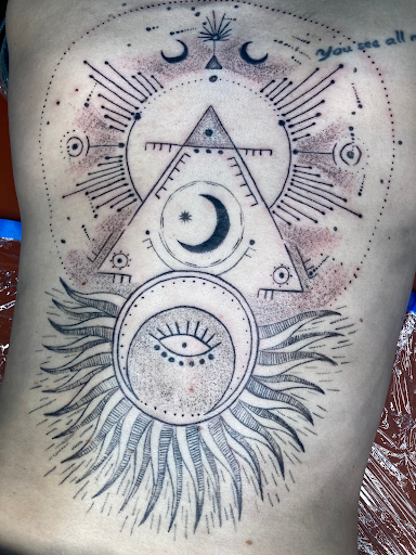 Explore simple beach tattoo ideas, creative tattoo ideas in Vancouver, available at Sacred Yeti Tattoos