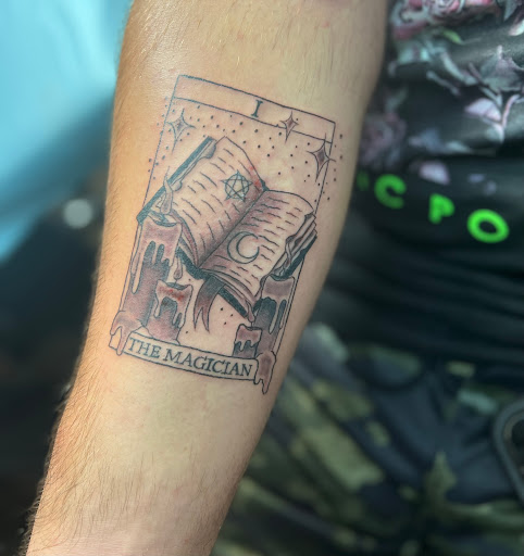 Explore chest piece tattoo ideas for men, creative tattoo ideas in Oaklyn, available at Hocus Pocus Tattoo Piercing & Permanent Makeup