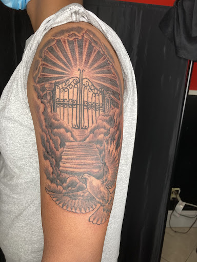 Explore child's name tattoo ideas, creative tattoo ideas in Bethlehem, available at Valley Of Shadows