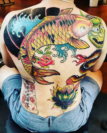 Explore river tattoo ideas, creative tattoo ideas in Kailua Kona, available at Lady Luck Tattoo & Body Piercing