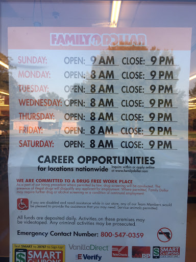 Dollar Store «FAMILY DOLLAR», reviews and photos, 4950 LA-19, Zachary, LA 70791, USA