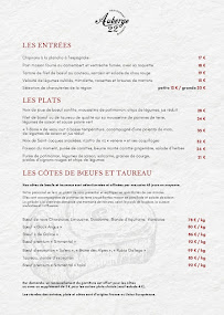Auberge 22 à Biarritz menu