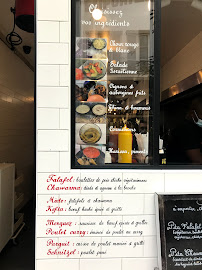Restaurant israélien King Falafel Palace à Paris - menu / carte