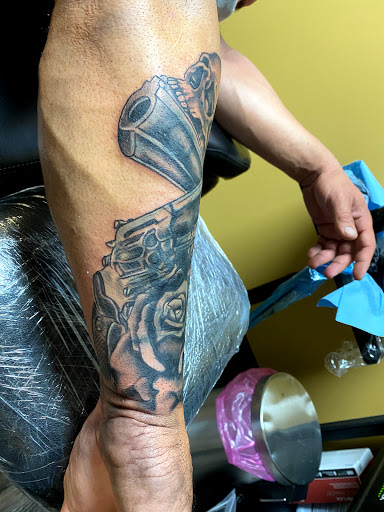 Explore krishna tattoo ideas, creative tattoo ideas in Warner Robins, available at Untold Pain Tattoo Studio