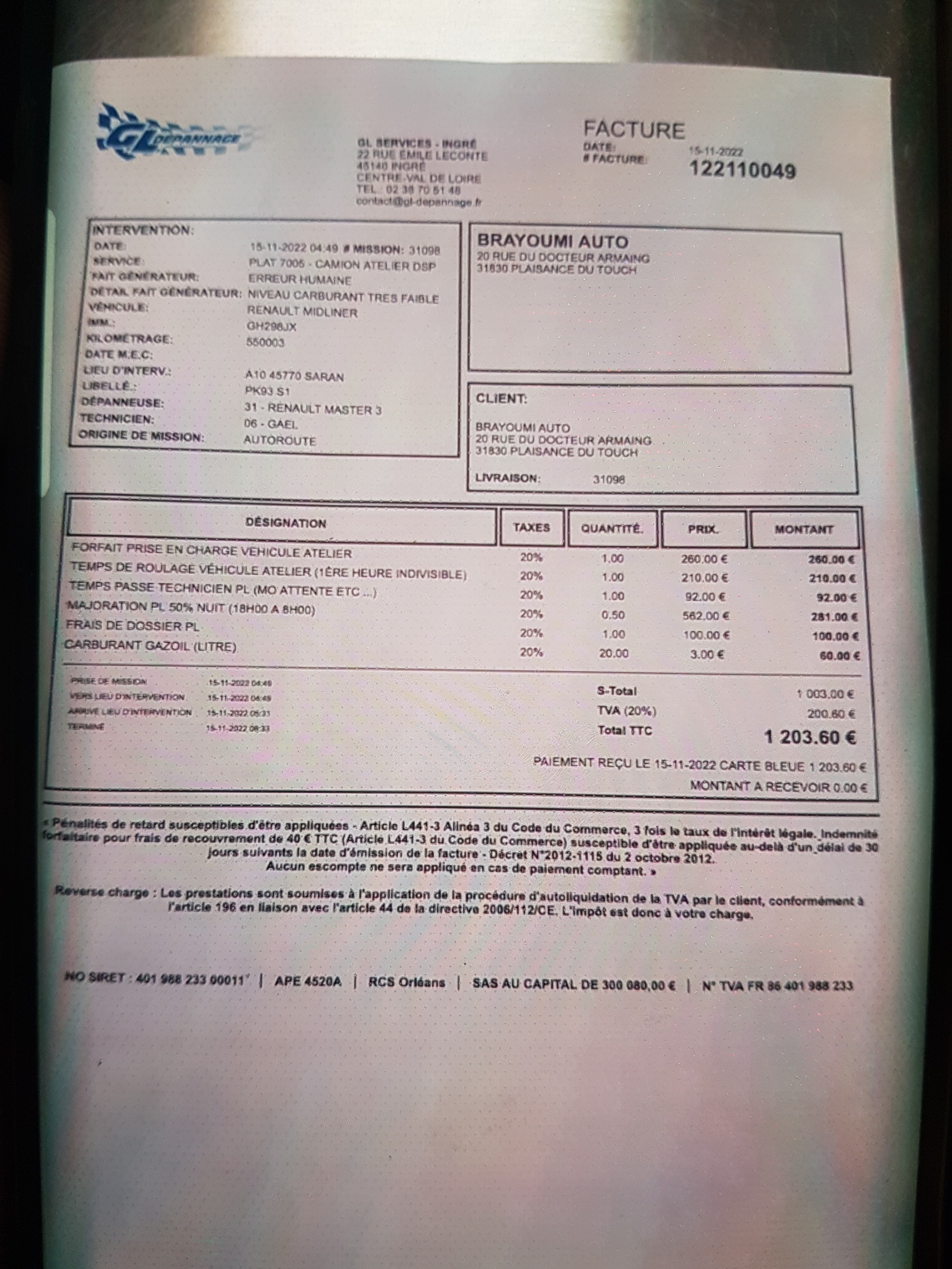 Photo n° 1 de l'avis de Brayoumi.u fait le 16/11/2022 à 20:55