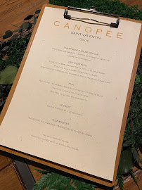 Canopée Lyon - Bistronomie de Partage à Lyon carte
