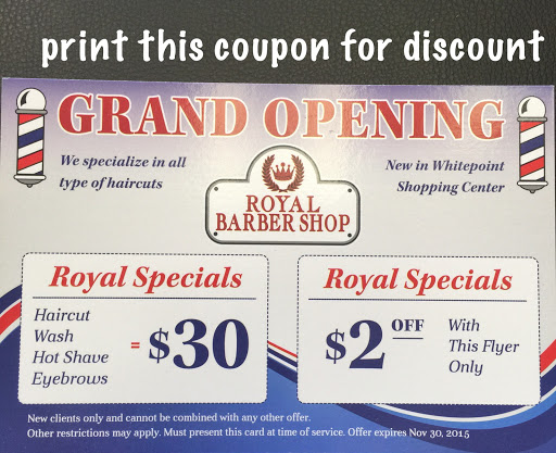 Barber Shop «Royal Barbershop Whitepoint Shopping Center», reviews and photos, 132-13 14th Ave, College Point, NY 11356, USA
