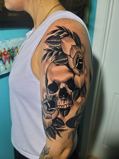 Explore leatherface tattoo ideas, creative tattoo ideas in Hopkinsville, available at Regeneration Tattoo Gallery