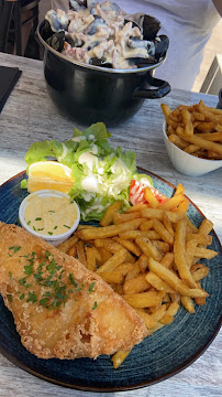 Fish and chips du Restaurant français Le Marius à Valras-Plage - n°5