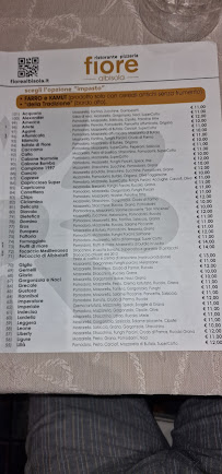 Fiore à Albisola Superiore menu