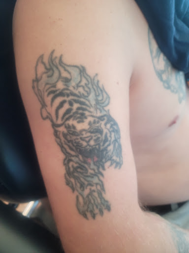 Explore outcast tattoo ideas, creative tattoo ideas in Prescott, available at Geister Ink Tattoos