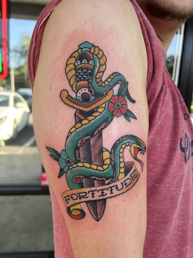 Explore australian shepherd tattoo ideas, creative tattoo ideas in Jacksonville, available at TrueLove Tattoo