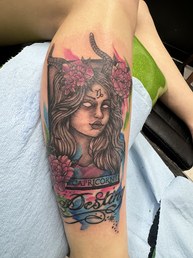 Explore tattoo sleeve black and grey ideas, creative tattoo ideas in Lawton, available at Impact Ink Tattoo Studios