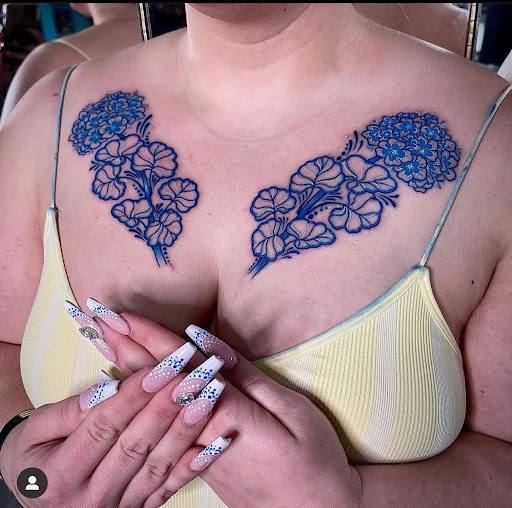 Explore flower arm sleeve tattoo ideas, creative tattoo ideas in Fort Oglethorpe, available at The Helm Tattoo & Piercing