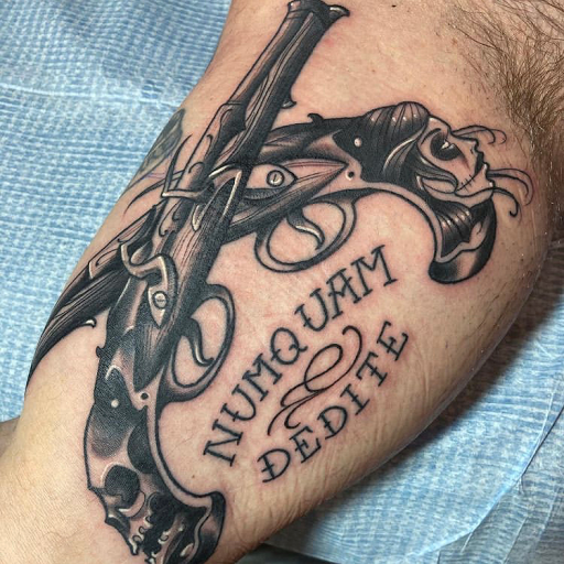 Explore manifest tattoo ideas, creative tattoo ideas in Columbus, available at Amenti Tattoo Studio. LLC (Appointment Only)