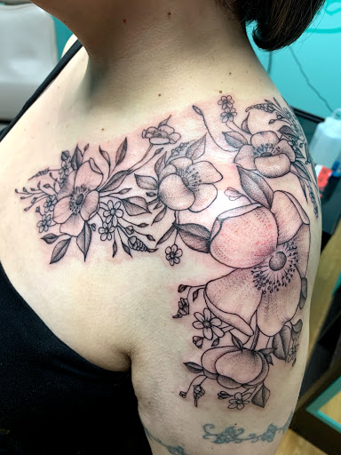 Explore death date tattoo ideas, creative tattoo ideas in Hayward, available at Three Tentacles Tattoo Studio