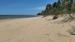 Photo of Bebe Beach and the settlement