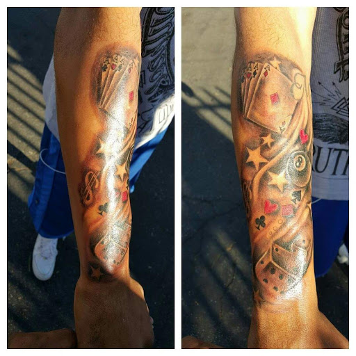 Explore anime tattoo sleeve ideas, creative tattoo ideas in Los Angeles, available at South Central Tattoos