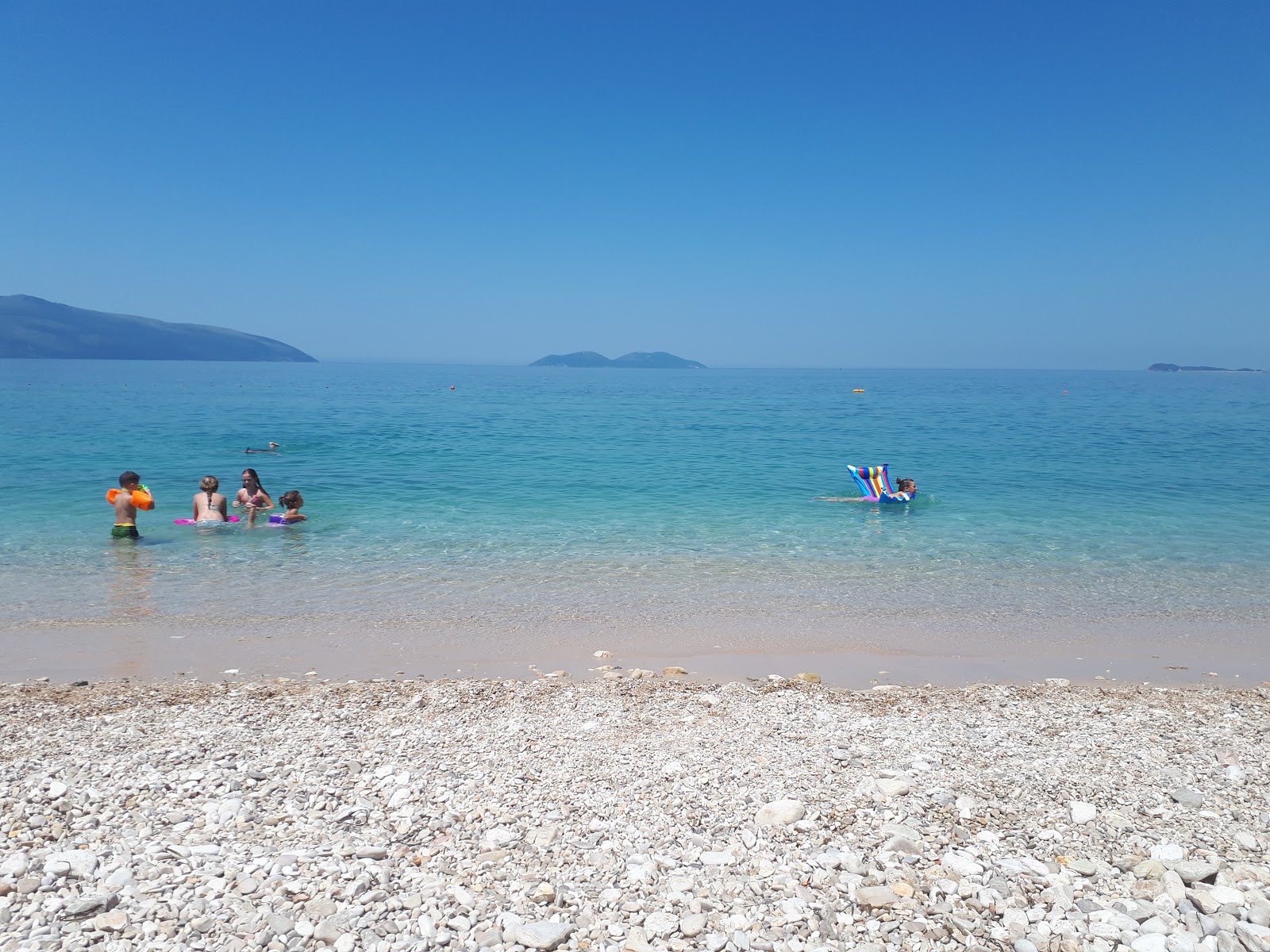 Photo of Vlore beach with turquoise pure water surface