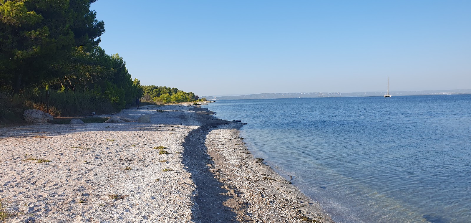 Plage de Figuerolles'in fotoğrafı dağlarla çevrili