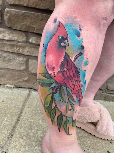 Explore train tattoo ideas, creative tattoo ideas in Sullivan, available at Double Time Tattoo