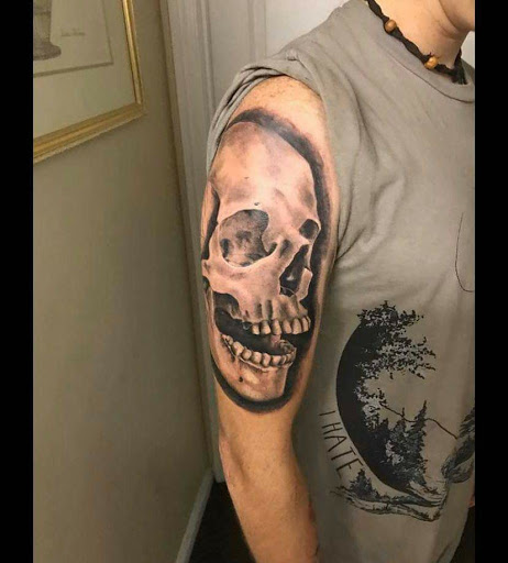 Find beach scene tattoo ideas for your next unique tattoo in Salt Lake City at Koi Dragon Tattoos