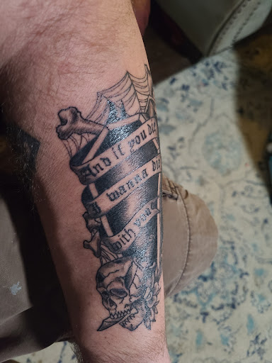 Explore bible verse tattoo ideas for guys, creative tattoo ideas in Flint, available at Franklins Tattoo and Supply