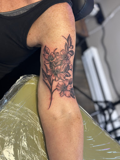 Explore japanese arm tattoo ideas, creative tattoo ideas in Maple Lake, available at Earth Child Tattoo