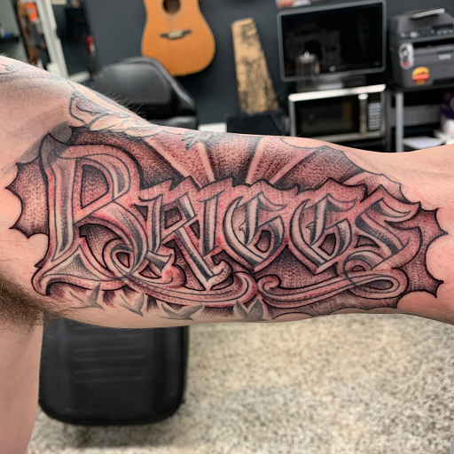 Explore elbow tattoo ideas traditional, creative tattoo ideas in Sanford, available at Luv Ink