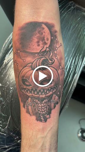 Explore retro tattoo ideas, creative tattoo ideas in Marietta, available at Monkeys Uncle Tattoo