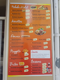 Menu / carte de Kebab Ararat à Châtellerault