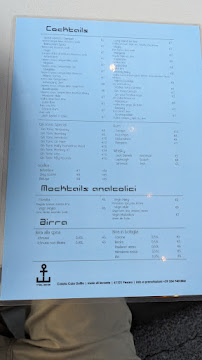 Menu du Moloco di Levante à Pesaro