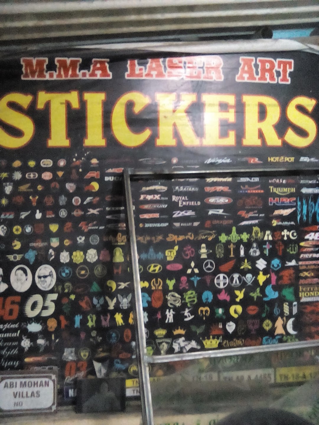 MMA LASER ART AND STICKERS