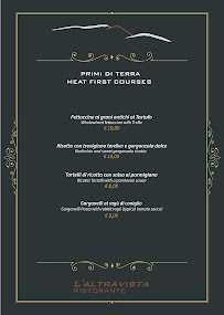 L'Altravista à Rieti menu