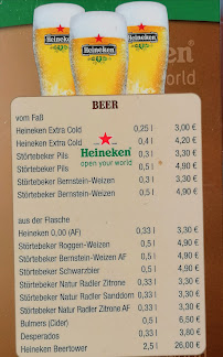 Menu du Arsenal Terrasse à Schwerin