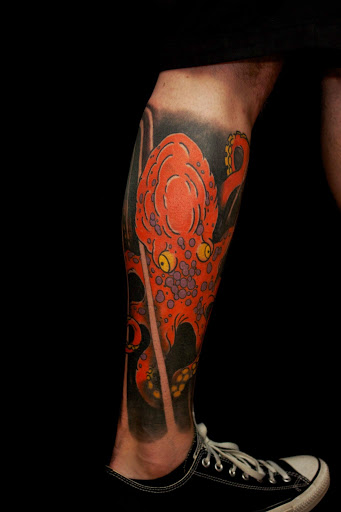 Explore kraken tattoo ideas, creative tattoo ideas in Riverside, available at Elizabeth St. Tattoo