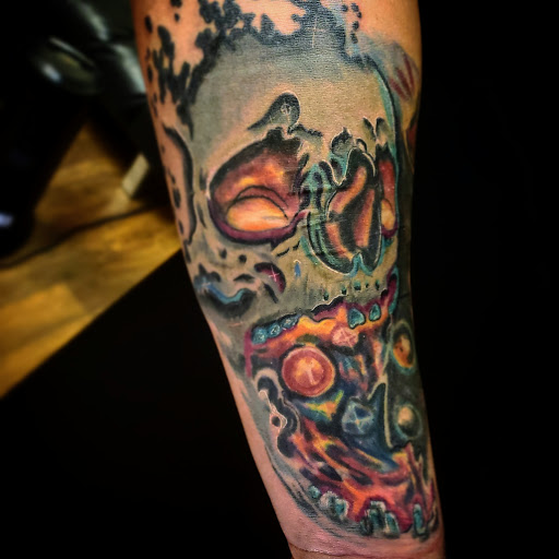 Explore fire and water tattoo ideas, creative tattoo ideas in El Paso, available at Dead Hamster Tattoo