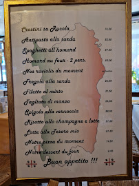 Restaurant italien Tesoro Mio à Méry-sur-Oise (le menu)