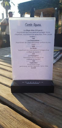 Menu du L'Alba à Fréjus