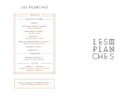 Menu / carte de LES PLANCHES RESTAURANT - DEAUVILLE à Deauville