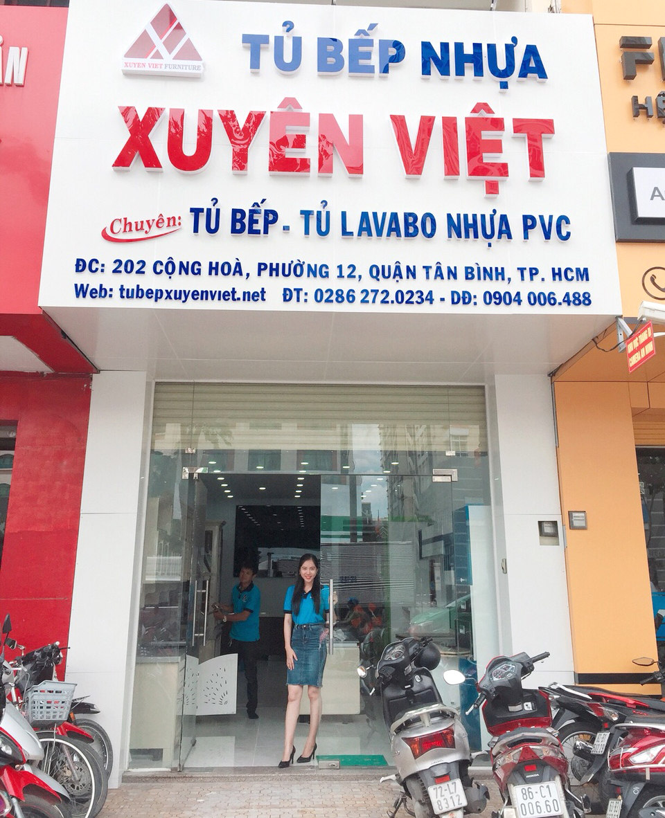 Tủ bếp nhựa PVC Xuyên Việt