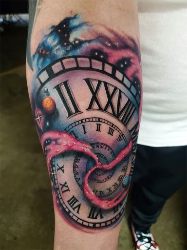 Explore memphis tattoo ideas, creative tattoo ideas in Arlington, available at Urbans Tattoo & Piercing Studio